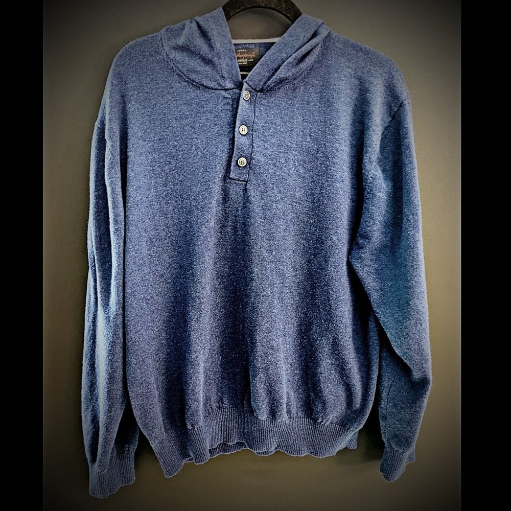 Weatherproof Vintage XL Sweater Hoodie (Blue/Grey)